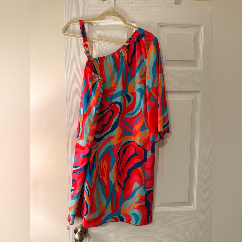 SHEIN Multicolor Abstract Dress
